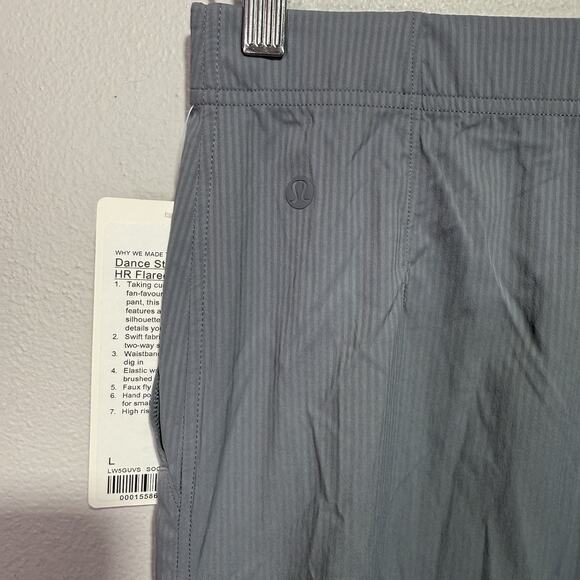 Lululemon Dance Studio Slim-Fit High-Rise Flared Pant Women’s Size L Solar Gray - Picture 9 of 11